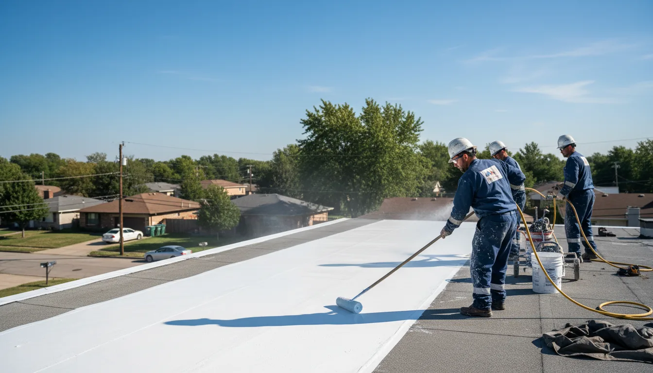Commercial roof coating in Ashtabula, OH near me